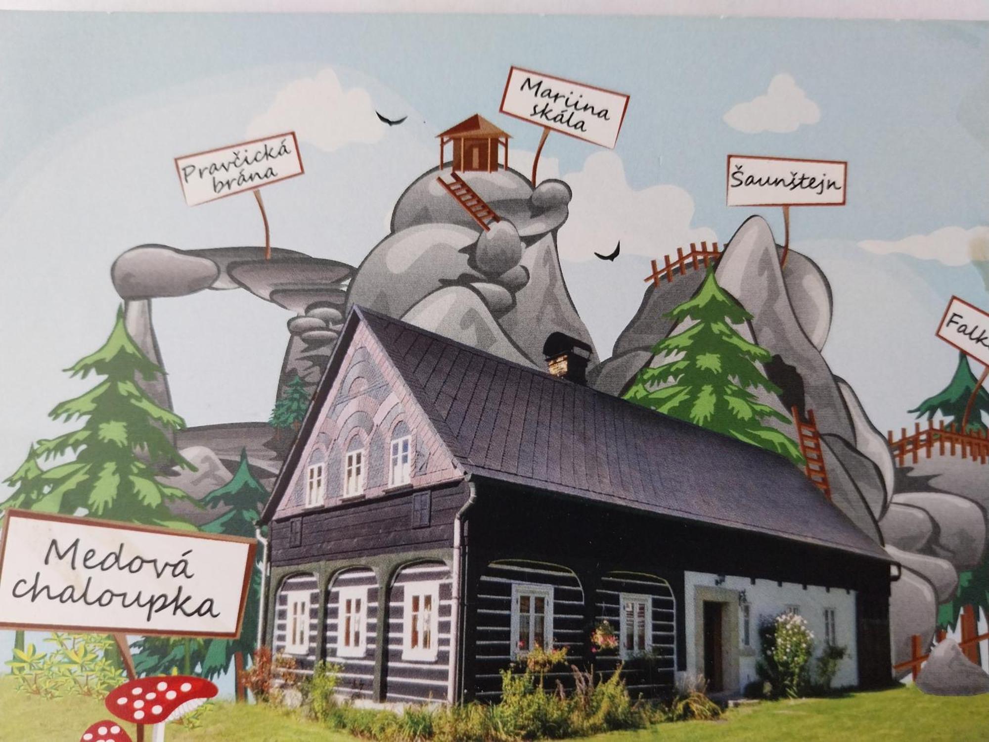 Medova Chaloupka Jetrichovice Ceske Svycarsko Vila Exterior foto